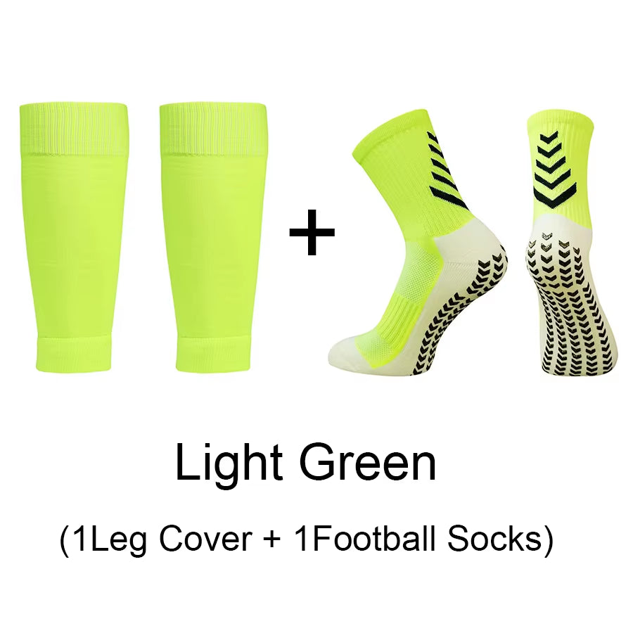 1 Set of High Quality Men Women Outdoor Protective Equipmen Football Leg Cover anti Slip Soccer Tennis Basketball Sports Socks