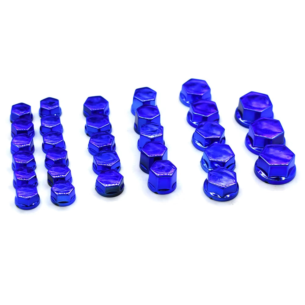 Universal 30PCS Motorcycle Modeling Plating Nut Decorative Screw Cap for KAWASAKI Z250 Z300 Z650 Z750 Z800 Z900 Z1000 ER-6F ER6N