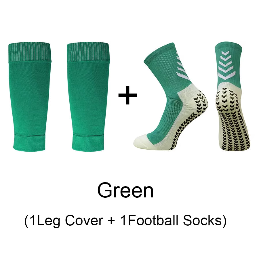 1 Set of High Quality Men Women Outdoor Protective Equipmen Football Leg Cover anti Slip Soccer Tennis Basketball Sports Socks