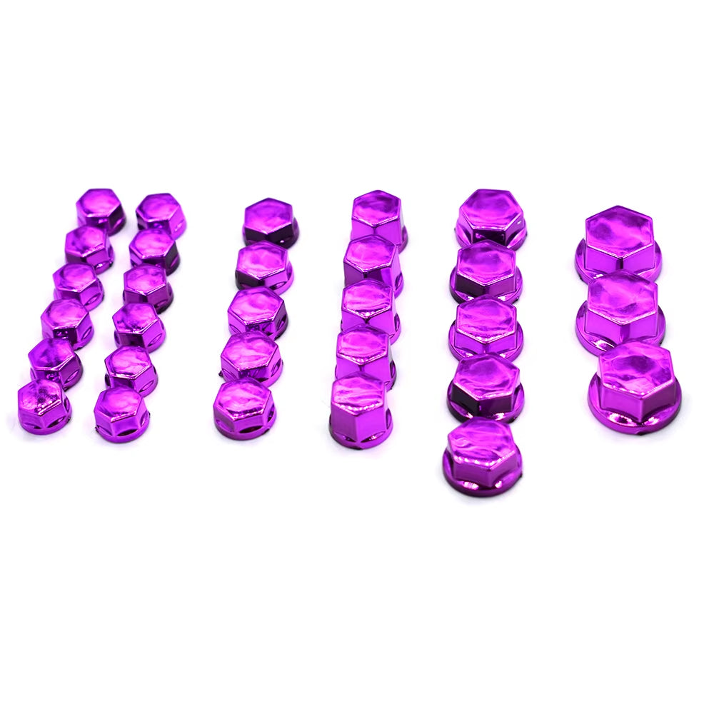 Universal 30PCS Motorcycle Modeling Plating Nut Decorative Screw Cap for KAWASAKI Z250 Z300 Z650 Z750 Z800 Z900 Z1000 ER-6F ER6N