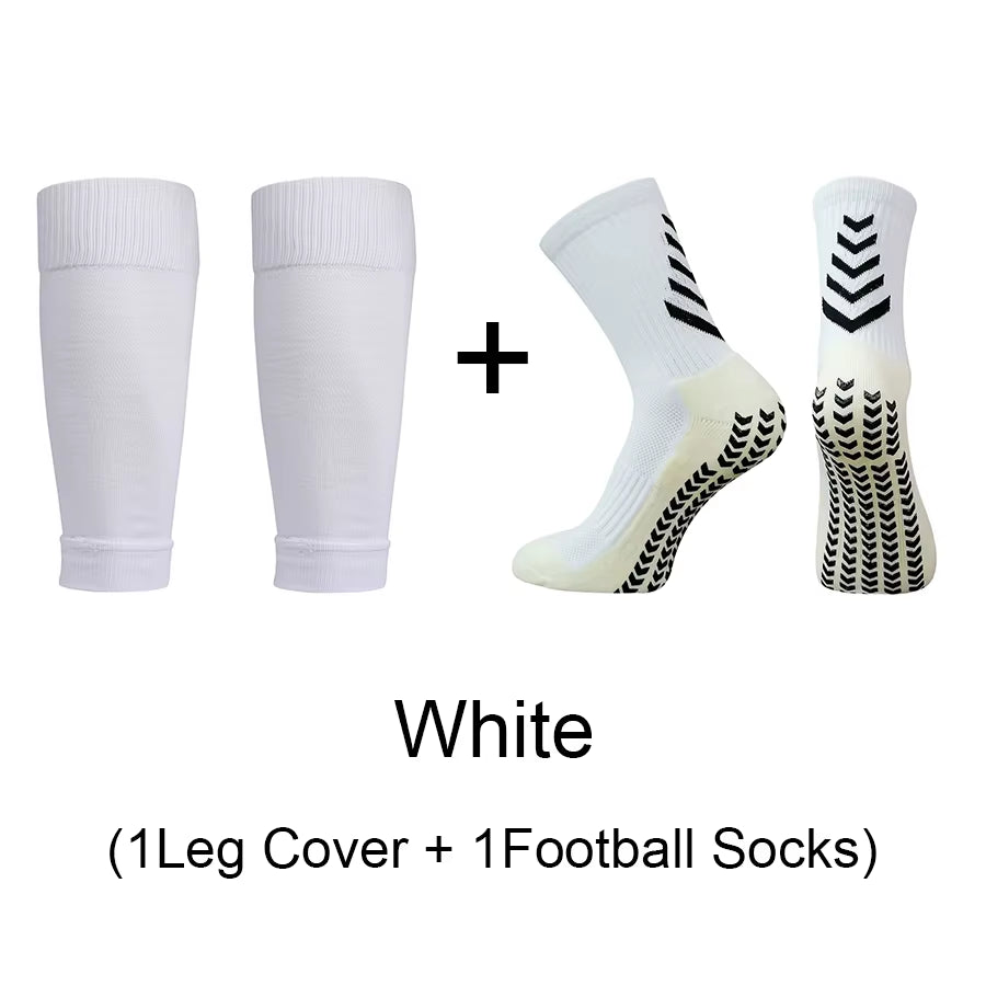 1 Set of High Quality Men Women Outdoor Protective Equipmen Football Leg Cover anti Slip Soccer Tennis Basketball Sports Socks