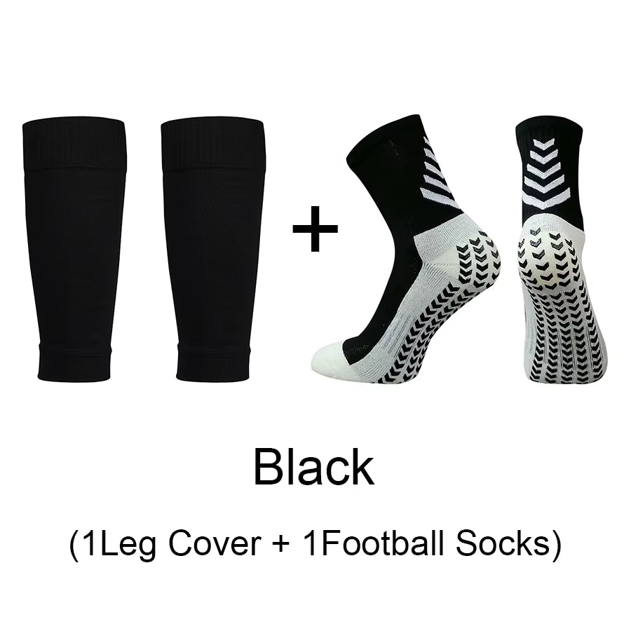 1 Set of High Quality Men Women Outdoor Protective Equipmen Football Leg Cover anti Slip Soccer Tennis Basketball Sports Socks