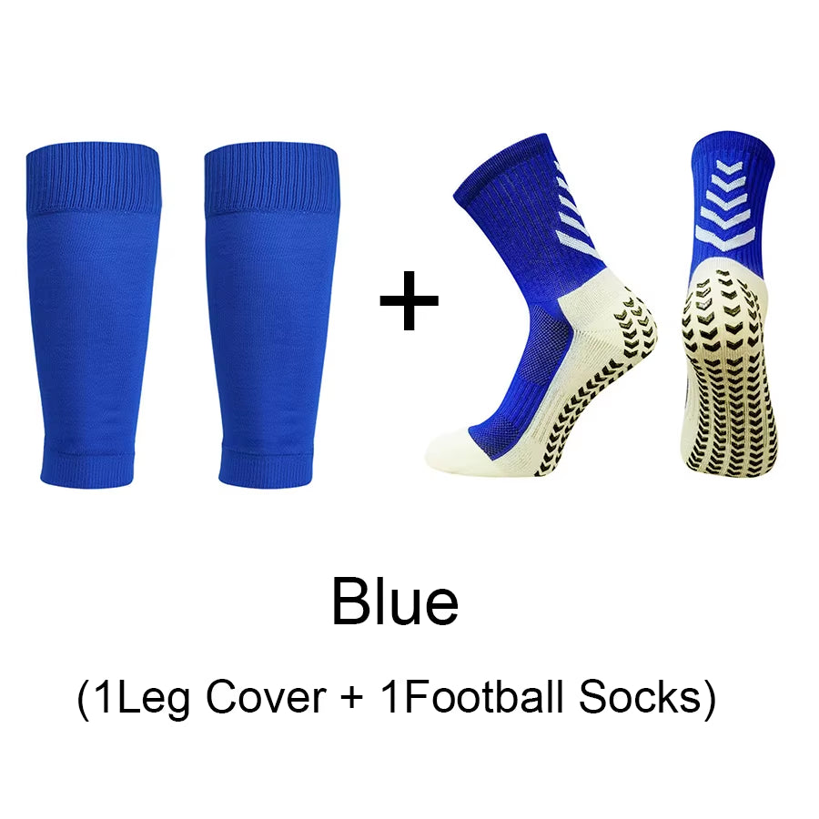 1 Set of High Quality Men Women Outdoor Protective Equipmen Football Leg Cover anti Slip Soccer Tennis Basketball Sports Socks