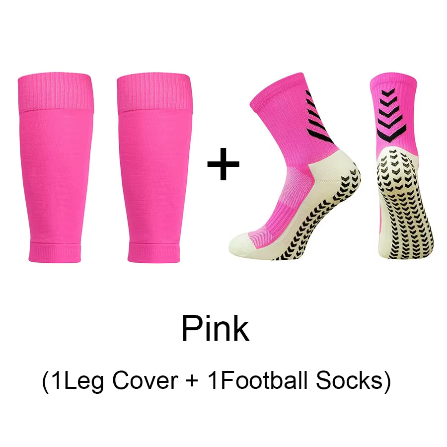 1 Set of High Quality Men Women Outdoor Protective Equipmen Football Leg Cover anti Slip Soccer Tennis Basketball Sports Socks